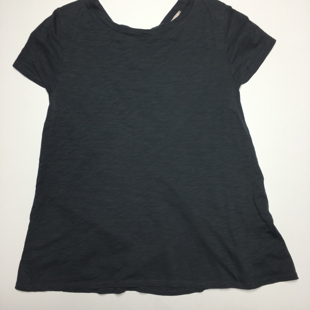 Loft Women's Grey Tie Back Top Size Small